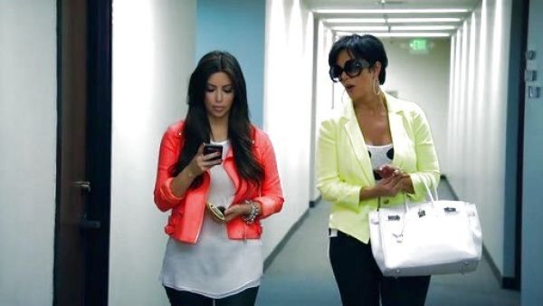 Kim Kardashian's Crepe wool biker jacket on Keeping Up With The Kardashians