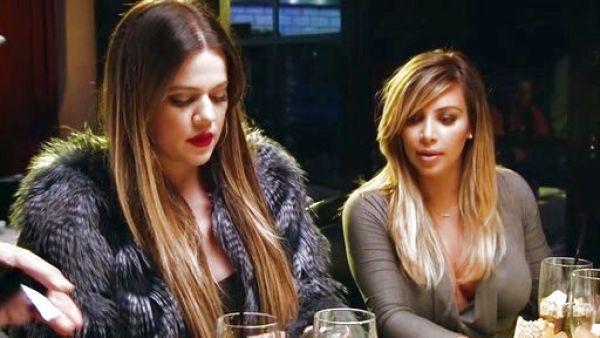 Kim Kardashian's Draped Plunging-Neck Midi Dress in Pewter on Keeping Up With The Kardashians