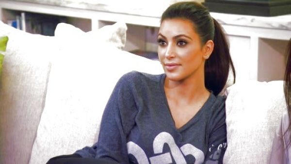 Kim Kardashian's I Am Infinity Comfy KT Sweater in Midnight on Kourtney and Kim Take Miami