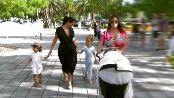 Kim Kardashian's Myne Silk Dress on Kourtney and Kim Take Miami