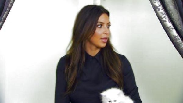 Kim Kardashian's Sloan Collar Shirt on Kourtney and Kim Take Miami