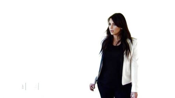 Kim Kardashian's Stain Lapel Blazer on Keeping Up With The Kardashians
