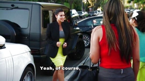 Kim Kardashian's Structured Pencil Skirt on Keeping Up With The Kardashians