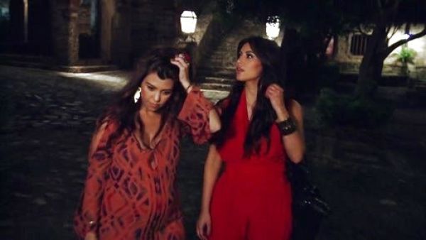 Kim Kardashian's Tori Buckle Pant in Poppy on Keeping Up With The Kardashians