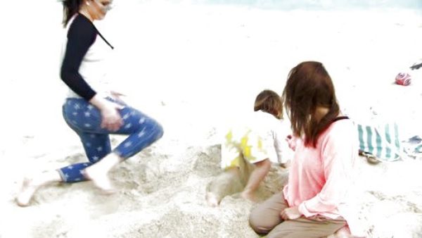 Kourtney Kardashian's Boat Neck Sweater on Kourtney and Kim Take Miami