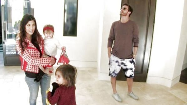 Kourtney Kardashian's Double Breasted Grid Print Jacket on Keeping Up With The Kardashians