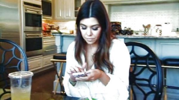Kourtney Kardashian's Pintucked Embroidered Blouse on Keeping Up With The Kardashians