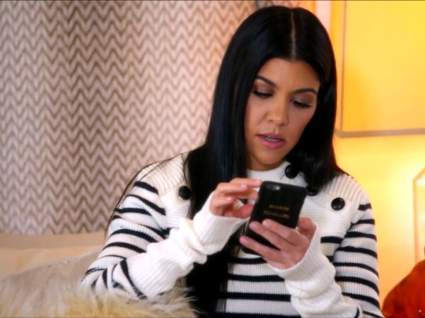 Kourtney Kardashian's Striped Sweater on Keeping Up With The Kardashians