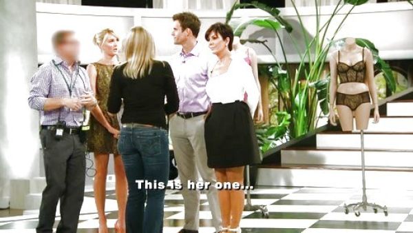 Kris Jenner's Flared skirt on Keeping Up With The Kardashians