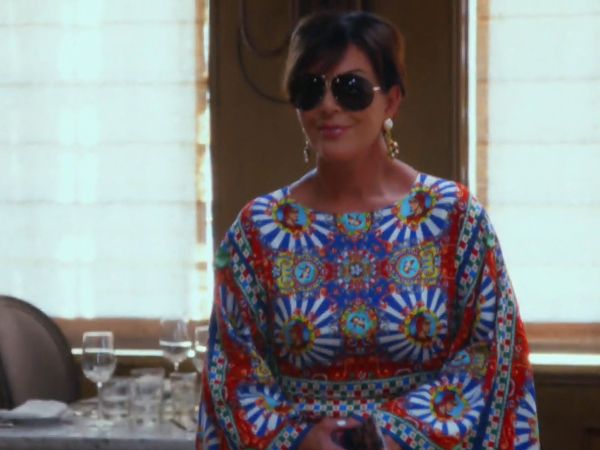 Kris Jenner's Kaleidoscope Print Dress on Keeping Up With The Kardashians