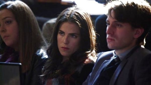 Laurel Castillo's Mohair Plaid-Front Crewneck Sweater on How to Get Away With Murder