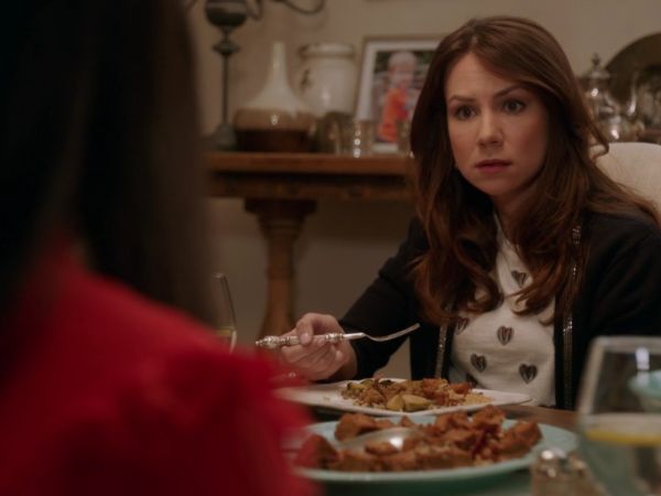 Lauren's Heart Print Tee on The Mindy Project