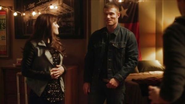 Layla Grant's Denim and Leather Jacket on Nashville