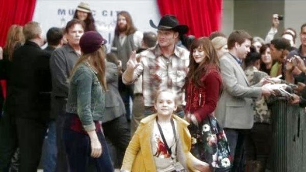 Layla Grant's Embellished Denim Biker Jacket on Nashville