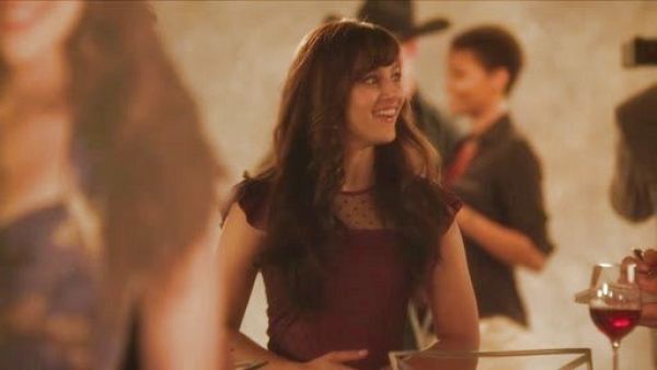 Layla Grant's Leather & Point d'Esprit Dress on Nashville