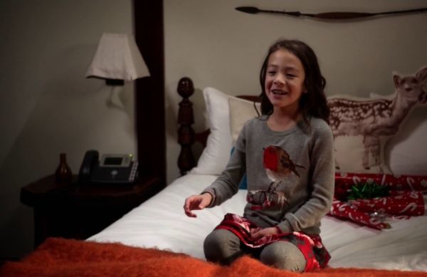 Lily Tucker-Pritchett's Intarsia winter bird sweater on Modern Family