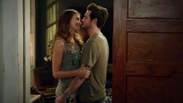 Liza Miller's The Muscle Tee printed tank top on Younger