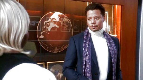 Lucious Lyon's Paisley Print Double Sided Silk Scarf on Empire
