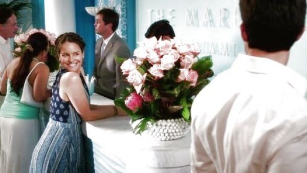 Luisa Alver's Eclipsed Wrap Dress on Jane the Virgin