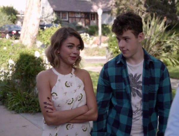 Luke Dunphy's Herringbone Buffalo Plaid Flannel Workshirt on Modern Family