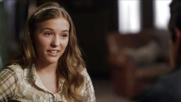 Maddie Conrad's India Gauze Plaid Saddle Up Top on Nashville