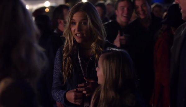 Maddie Conrad's Knit Hooded Denim Jacket on Nashville