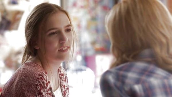 Maddie Conrad's Printed Balloon Sleeve Soft Jacket on Nashville