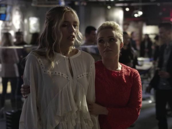 Maddie Conrad's Stockett Ruffle & Grommet Voile Top on Nashville