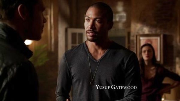 Marcel Gerard's Reverse-Print Long-Sleeve V-neck T-shirt on The Originals