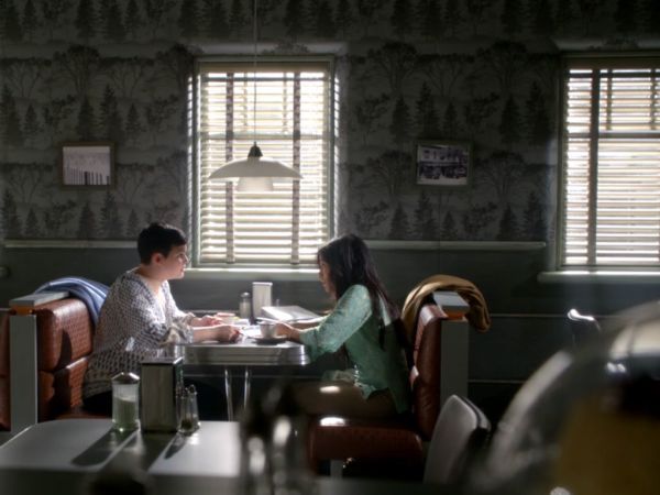 Mary Margaret Blanchard / Snow White's Women's Sonomaombre Paisley Printed Sandwashed Savory Silk 16mm on Once Upon A Time 