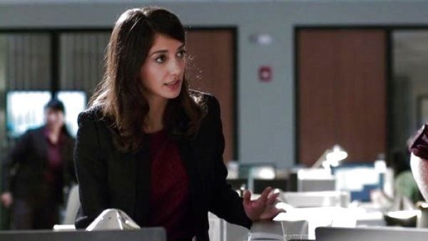 Maureen James's Smooth/Textured Layered Jacket on State of Affairs