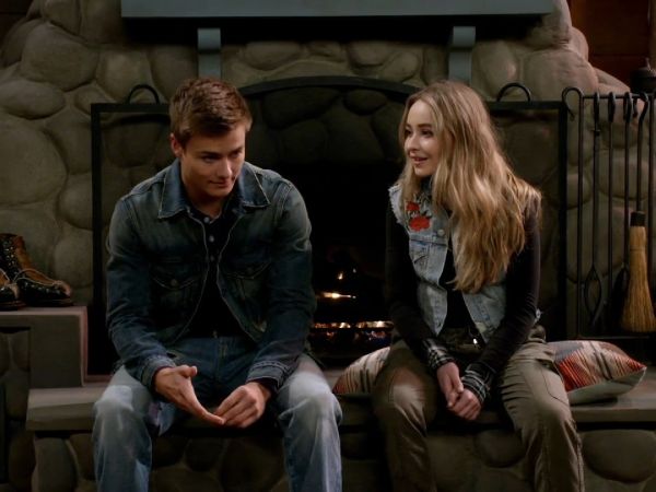 Maya Hart's Rose Embroidered Denim Vest on Girl Meets World