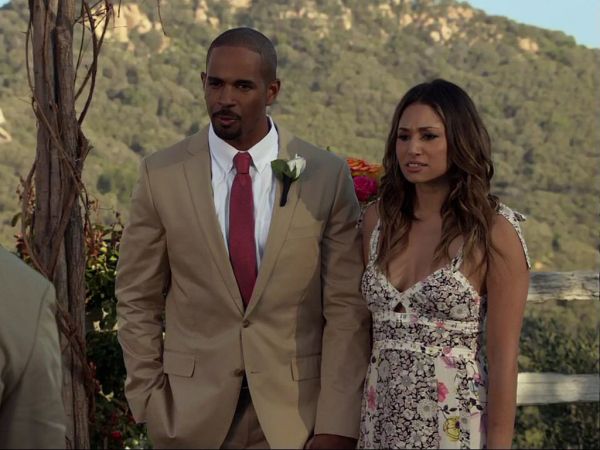 May's Mixed Floral Print Silk Dress on New Girl