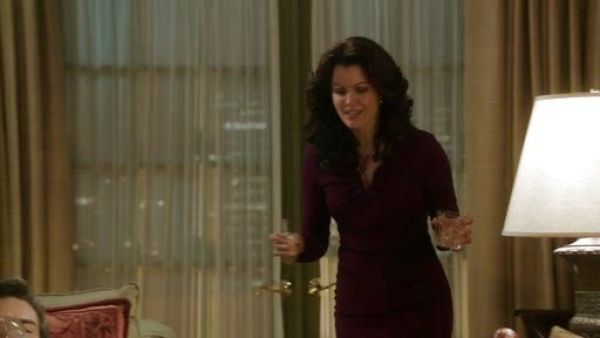 Mellie Grant's Long-Sleeve Donde Jersey Dress in Amethyst on Scandal