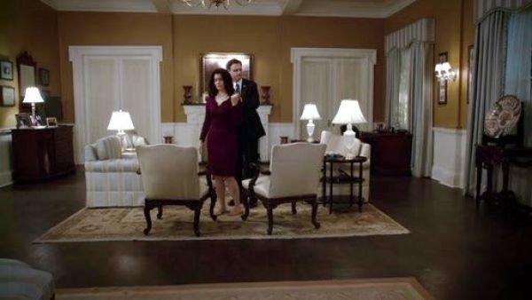 Mellie Grant's Long-Sleeve Donde Jersey Dress on Scandal