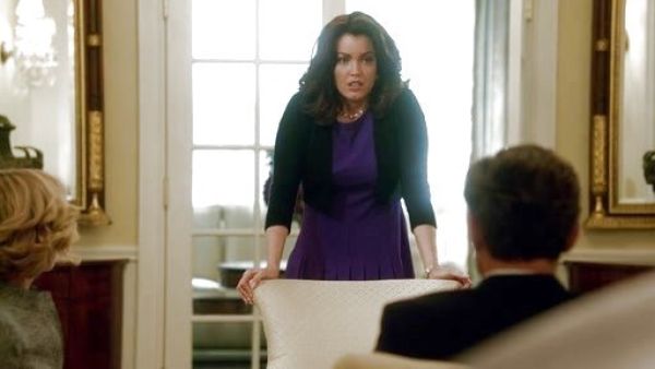 Mellie Grant's Wrap-Waist Ponte Dress on Scandal