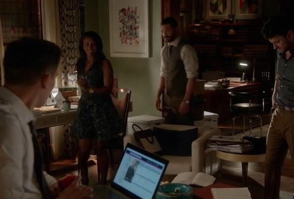 Michaela Pratt's Abstract Print Skater Dress on How to Get Away With Murder