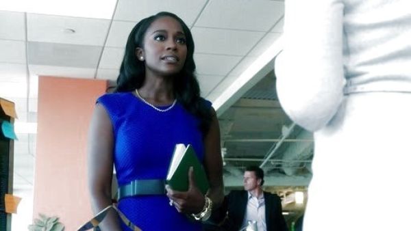 Michaela Pratt's Cap-Sleeve Textured Ponte Dress on How to Get Away With Murder