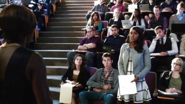 Michaela Pratt's Duncan Quilt Moto Jacket on How to Get Away With Murder