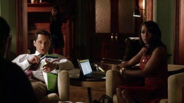 Michaela Pratt's Geometric Dress on How to Get Away With Murder