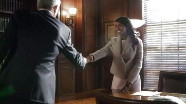 Michaela Pratt's Structured Wool Blend Sheath Dress on How to Get Away With Murder