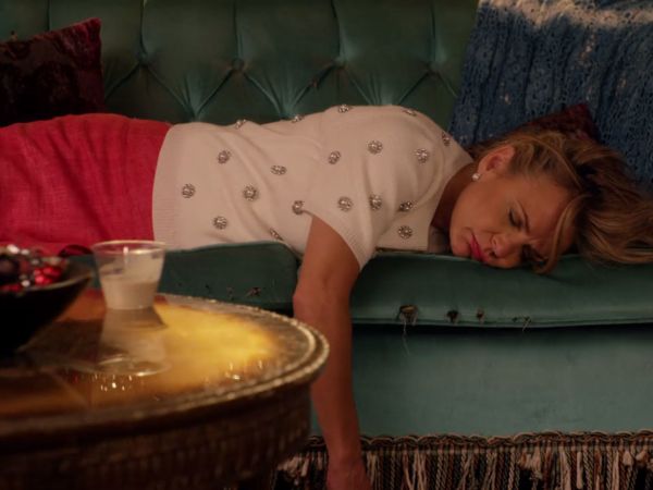 Mimi's Pearl Embellished Sweater on Unbreakable Kimmy Schmidt