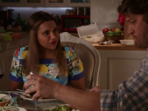 Mindy Lahiri's Blue Lemon Floral Dress on The Mindy Project