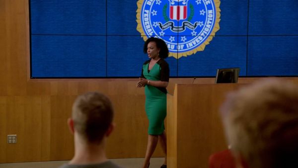 Miranda Shaw's Nabis Paneled Wool and Silk-Blend Crepe Dress on Quantico