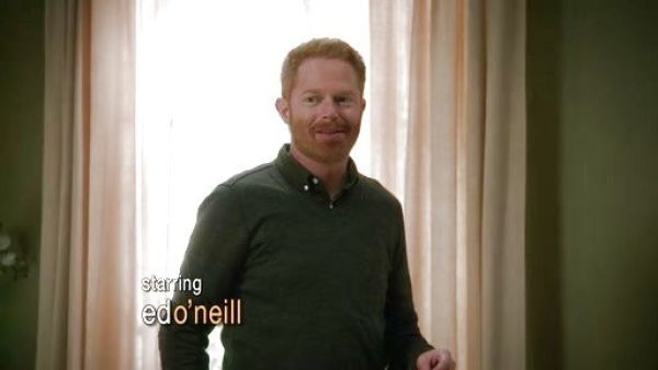 Mitchell Pritchett's Long Sleeve V-Neck Sweater with Pintuck Details on Modern Family