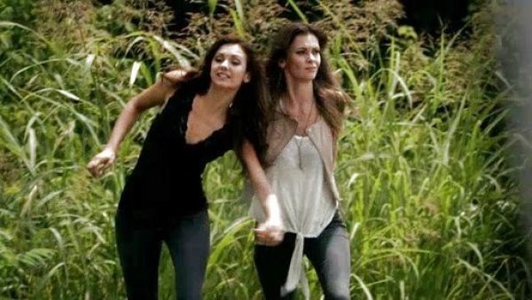 Nadia's T-Menodora Tie Front Tank on The Vampire Diaries