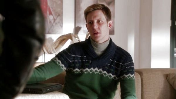 Nolan Ross's Fair Isle Shawl Collar Sweater on Revenge