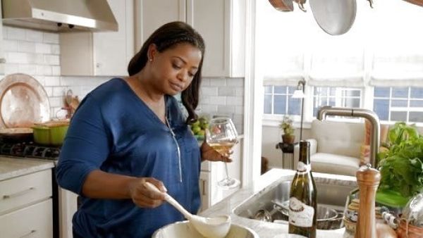 Nurse Jackson's Zip Placket Mixed Media Tunic Top on Red Band Society