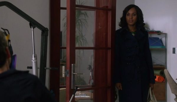 Olivia Pope's belted raincoat on Scandal