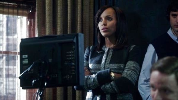 Olivia Pope's Boucle Panel Jacket on Scandal